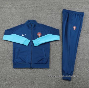 Chandal de Chaqueta del Portugal 2024-2025 Azul