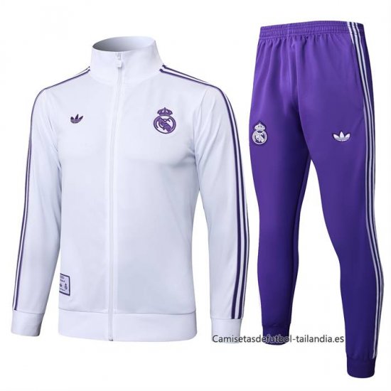 Chandal de Chaqueta del Real Madrid Nino 2025-2026 Blanco - Haga un click en la imagen para cerrar