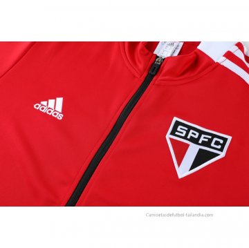 Chandal de Chaqueta del Sao Paulo 2021-2022 Rojo
