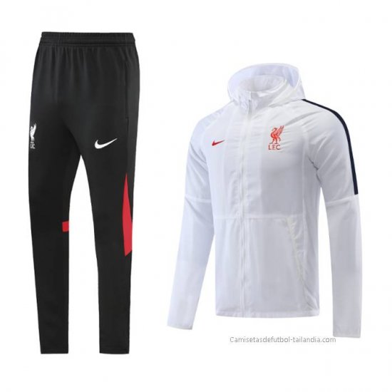 Chandal de Rompevientos del Liverpool 2022-2023 Blanco - Haga un click en la imagen para cerrar