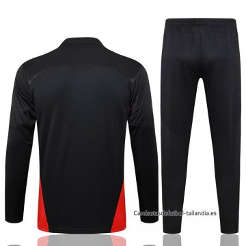 Chandal de Sudadera del AC Milan 2024-2025 Negro