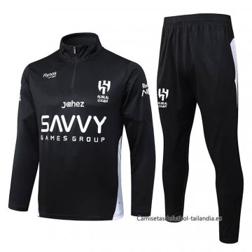 Chandal de Sudadera del Al Hilal Nino 2025-2026 Negro Chandal de Sudadera del Al Hilal Nino 2025-2026 Negro