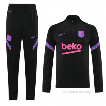 Chandal de Sudadera del Barcelona 2021-2022 Negro Chandal de Sudadera del Barcelona 2021-2022 Negro