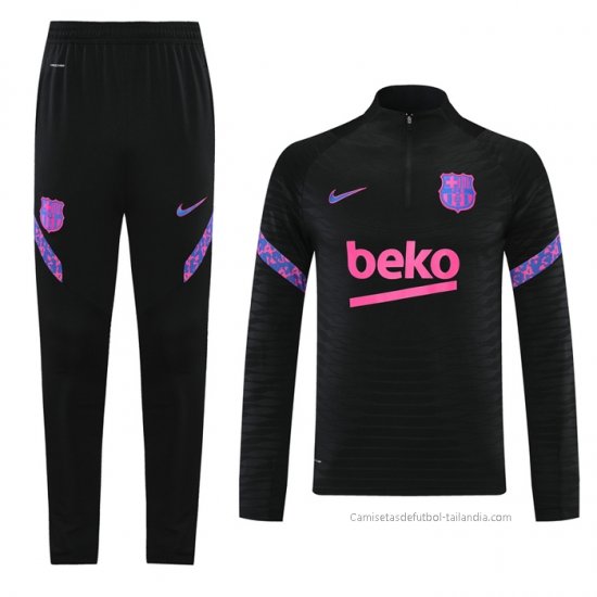 Chandal de Sudadera del Barcelona 2021-2022 Negro - Haga un click en la imagen para cerrar