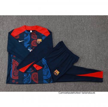 Chandal de Sudadera del Barcelona 2024-2025 Azul y Rojo