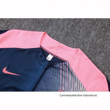 Chandal de Sudadera del Barcelona Nino 2025-2026 Azul Rosa