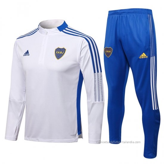 Chandal de Sudadera del Boca Juniors 2021-2022 Blanco - Haga un click en la imagen para cerrar