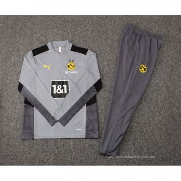 Chandal de Sudadera del Borussia Dortmund 2021-2022 Gris