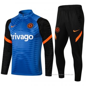 Chandal de Sudadera del Chelsea 2021-2022 Azul Chandal de Sudadera del Chelsea 2021-2022 Azul