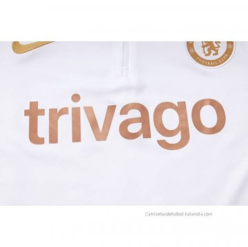 Chandal de Sudadera del Chelsea Nino 2023-2024 Blanco