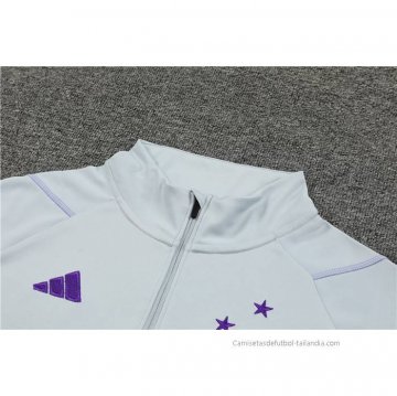 Chandal de Sudadera del Cruzeiro Nino 2023-2024 Gris