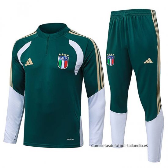 Chandal de Sudadera del Italia 2025-2026 Verde - Haga un click en la imagen para cerrar