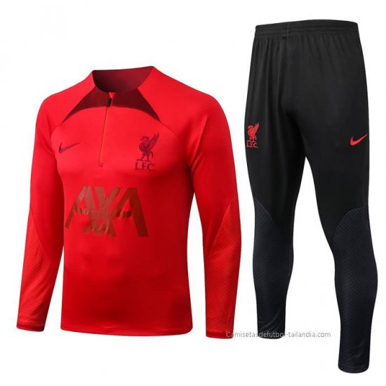 Chandal de Sudadera del Liverpool Nino 2022-2023 Rojo - Haga un click en la imagen para cerrar