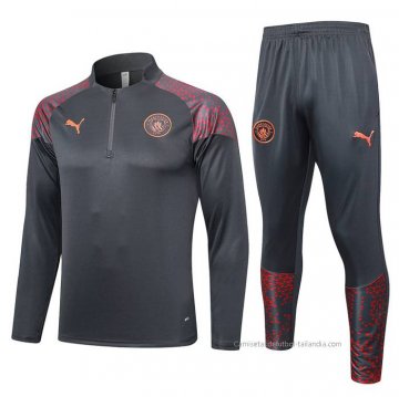 Chandal de Sudadera del Manchester City 2023-2024 Gris Chandal de Sudadera del Manchester City 2023-2024 Gris
