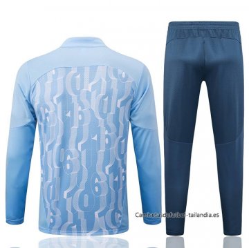 Chandal de Sudadera del Manchester City 2024-2025 Azul
