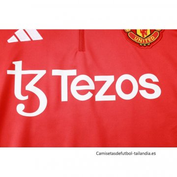 Chandal de Sudadera del Manchester United 2024-2025 Rojo