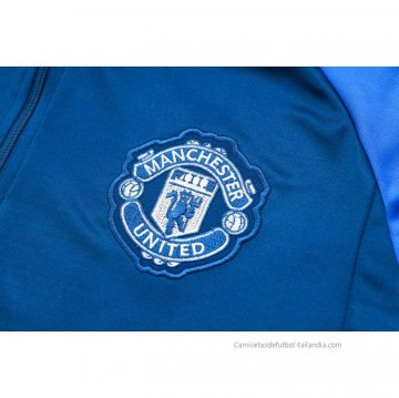 Chandal de Sudadera del Manchester United 2023-2024 Azul
