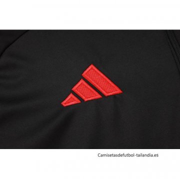 Chandal de Sudadera del Manchester United 2024-2025 Negro