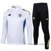 Chandal de Sudadera del Manchester United Nino 2025-2026 Blanco Chandal de Sudadera del Manchester United Nino 2025-2026 Blanco