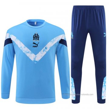 Chandal de Sudadera del Olympique Marsella 2022 Azul Claro Chandal de Sudadera del Olympique Marsella 2022 Azul Claro