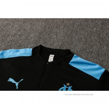 Chandal de Sudadera del Olympique Marsella 2021-2022 Negro