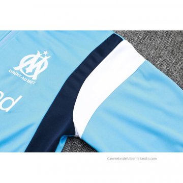 Chandal de Sudadera del Olympique Marsella 2023-2024 Azul Claro