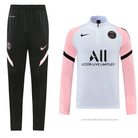 Chandal de Sudadera del Paris Saint-Germain 2021-2022 Blanco - Haga un click en la imagen para cerrar