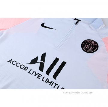 Chandal de Sudadera del Paris Saint-Germain 2021-2022 Blanco