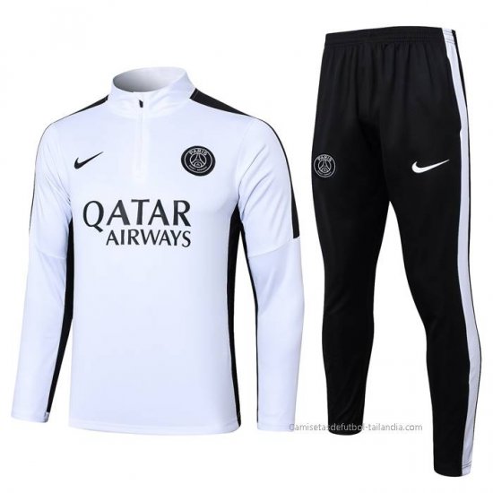Chandal de Sudadera del Paris Saint-Germain 2023-2024 Blanco - Haga un click en la imagen para cerrar