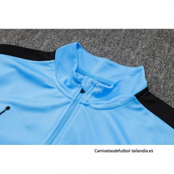 Chandal de Sudadera del Paris Saint-Germain 2023-2024 Azul Claro