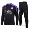 Chandal de Sudadera del Paris Saint-Germain Jordan Nino 2024-2025 Negro Chandal de Sudadera del Paris Saint-Germain Jordan Nino 2024-2025 Negro