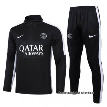 Chandal de Sudadera del Paris Saint-Germain Nino 2023-2024 Negro Chandal de Sudadera del Paris Saint-Germain Nino 2023-2024 Negro