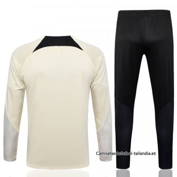 Chandal de Sudadera del Paris Saint-Germain Nino 2023-2024 Beige