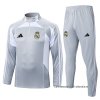 Chandal de Sudadera del Real Madrid 2025-2026 Gris Blanco