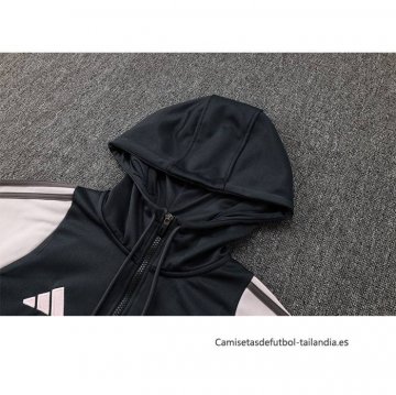 Chandal de Sudadera del Real Madrid Nino 2024-2025 Gris