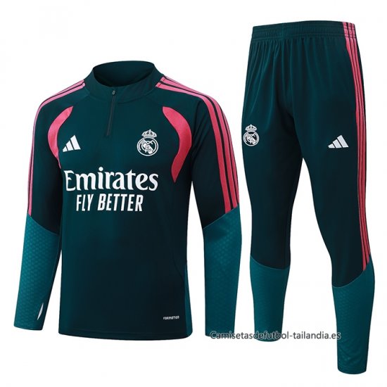 Chandal de Sudadera del Real Madrid Nino 2026-2027 Verde - Haga un click en la imagen para cerrar