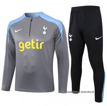 Chandal de Sudadera del Tottenham Hotspur 2024-2025 Gris Chandal de Sudadera del Tottenham Hotspur 2024-2025 Gris