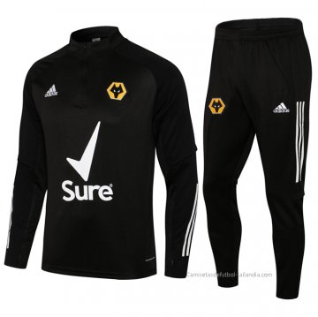 Chandal de Sudadera del Wolves 2021-2022 Negro Chandal de Sudadera del Wolves 2021-2022 Negro