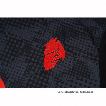 Chandal del AC Milan Manga Corta 2025-2026 Negro - Pantalon Corto