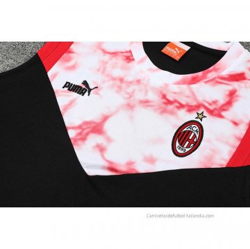 Chandal del AC Milan Sin Mangas 2022-2023 Negro