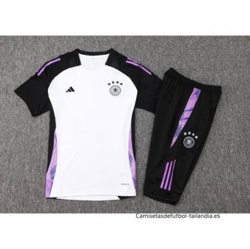 Chandal del Alemania Manga Corta 2024-2025 Blanco - Pantalon Corto