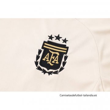 Chandal del Argentina Manga Corta 2024-2025 Amarillo - Pantalon Corto