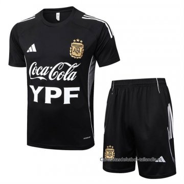 Chandal del Argentina Manga Corta 2025-2026 Negro - Pantalon Corto Chandal del Argentina Manga Corta 2025-2026 Negro - Pantalon Corto