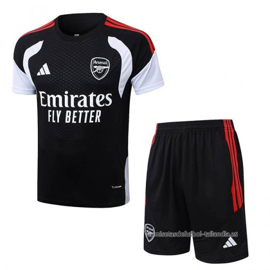 Chandal del Arsenal Manga Corta 2026-2027 Negro - Pantalon Corto - Haga un click en la imagen para cerrar