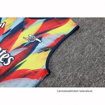 Chandal del Arsenal Sin Mangas 2025-2026 Azul Rojo Amarillo