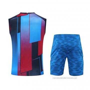 Chandal del Barcelona Sin Mangas 2022-2023 Azul y Rojo