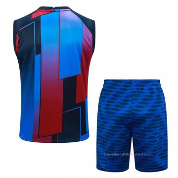 Chandal del Barcelona Sin Mangas 2023-2024 Azul y Rojo