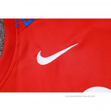 Chandal del Barcelona Sin Mangas 2023-2024 Rojo