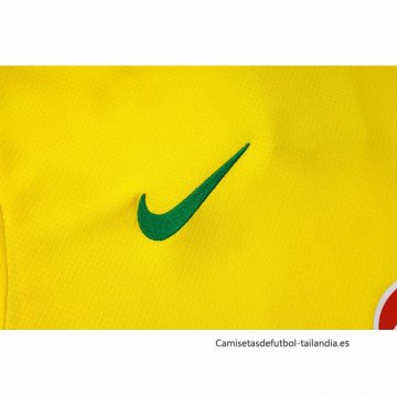 Chandal del Brasil Manga Corta 2025-2026 Amarillo - Pantalon Corto