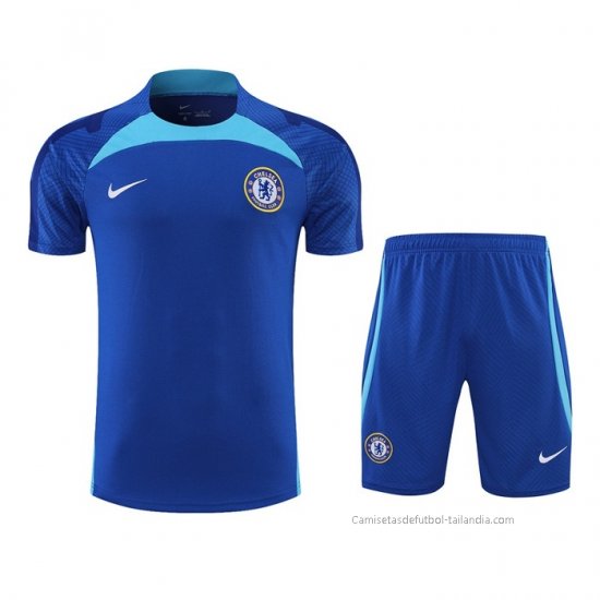 Chandal del Chelsea Manga Corta 2022-2023 Azul - Pantalon Corto - Haga un click en la imagen para cerrar